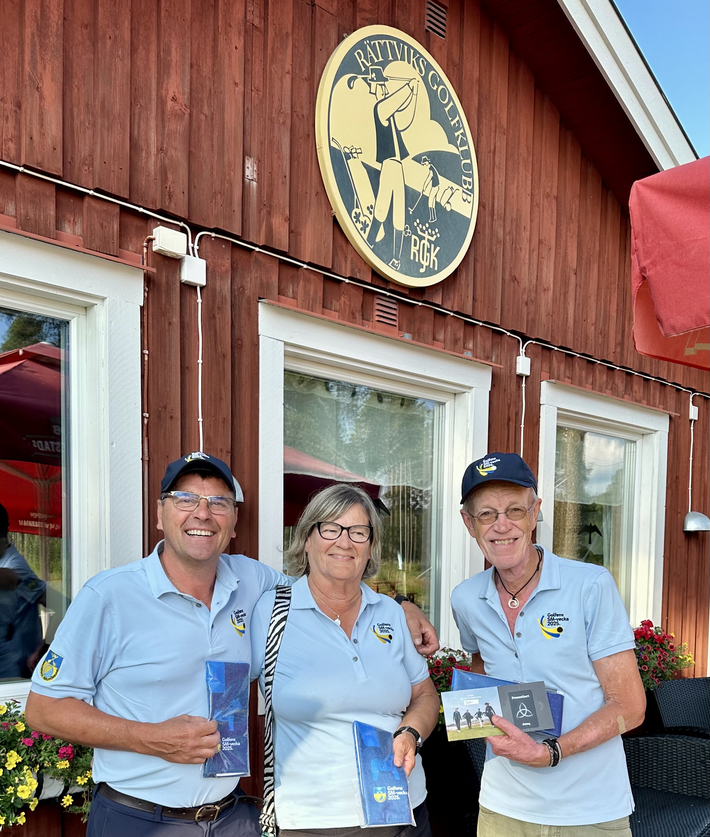 Glada vinnare, fr v Anders Lundin, Kerstin Hed och Hans Bloom.