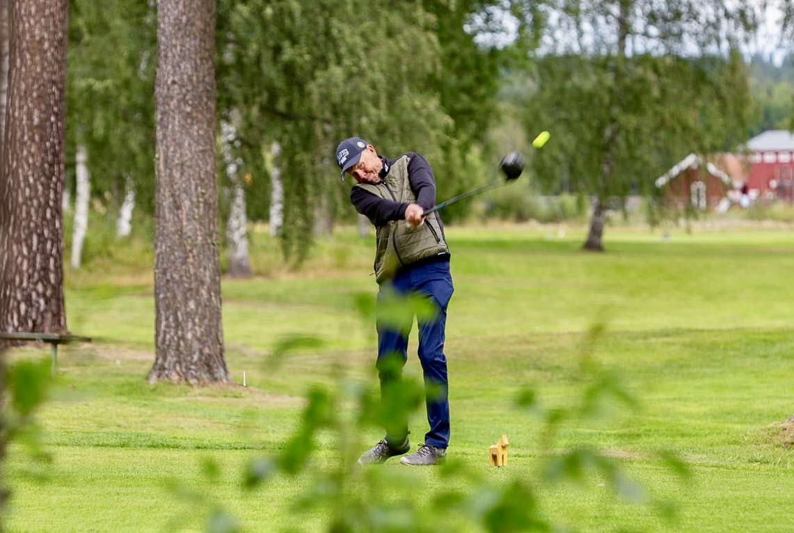Stefan Pherson, Rättviks GK, vann scratchklassen från gul tee. FOTO: GÖRAN ERLANDSSON