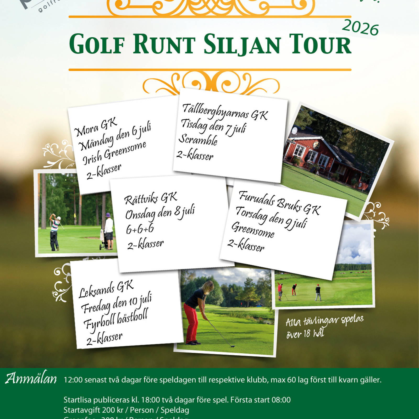 Golfruntsiljan Affisch 2026