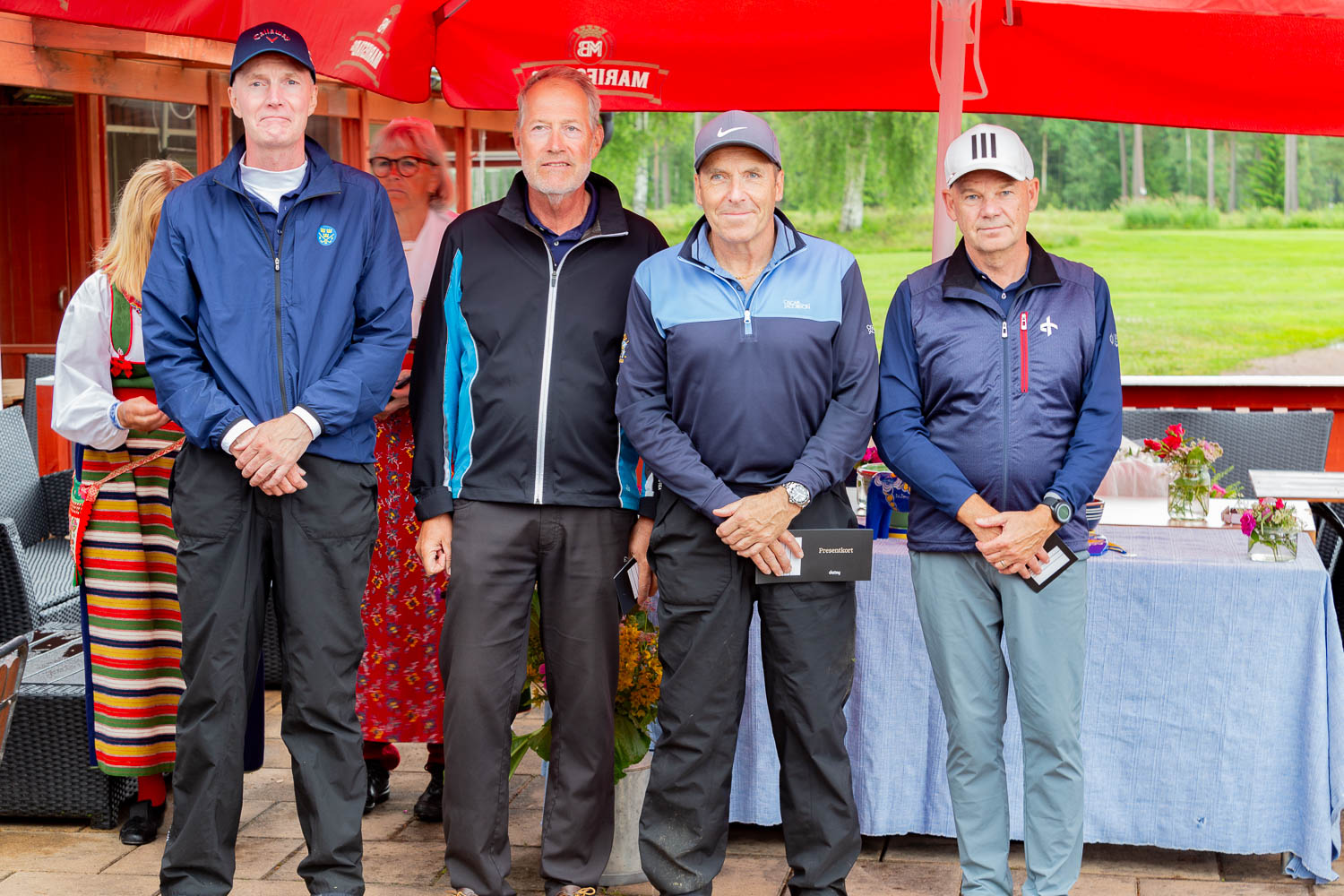 Fyra pristagare från plats 6-10. FOTO: GÖRAN ERLANDSSON