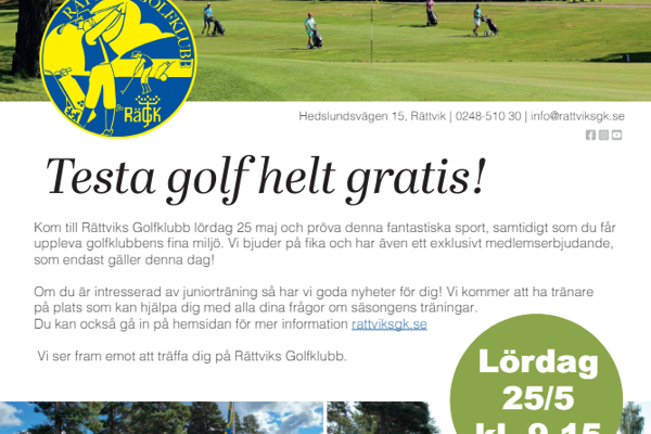 Välkommen till Golfens dag
