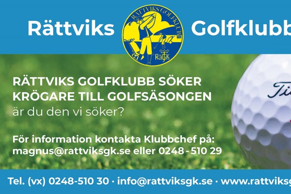 Rättviks Golfklubb söker krögare till golfsäsongen 2024