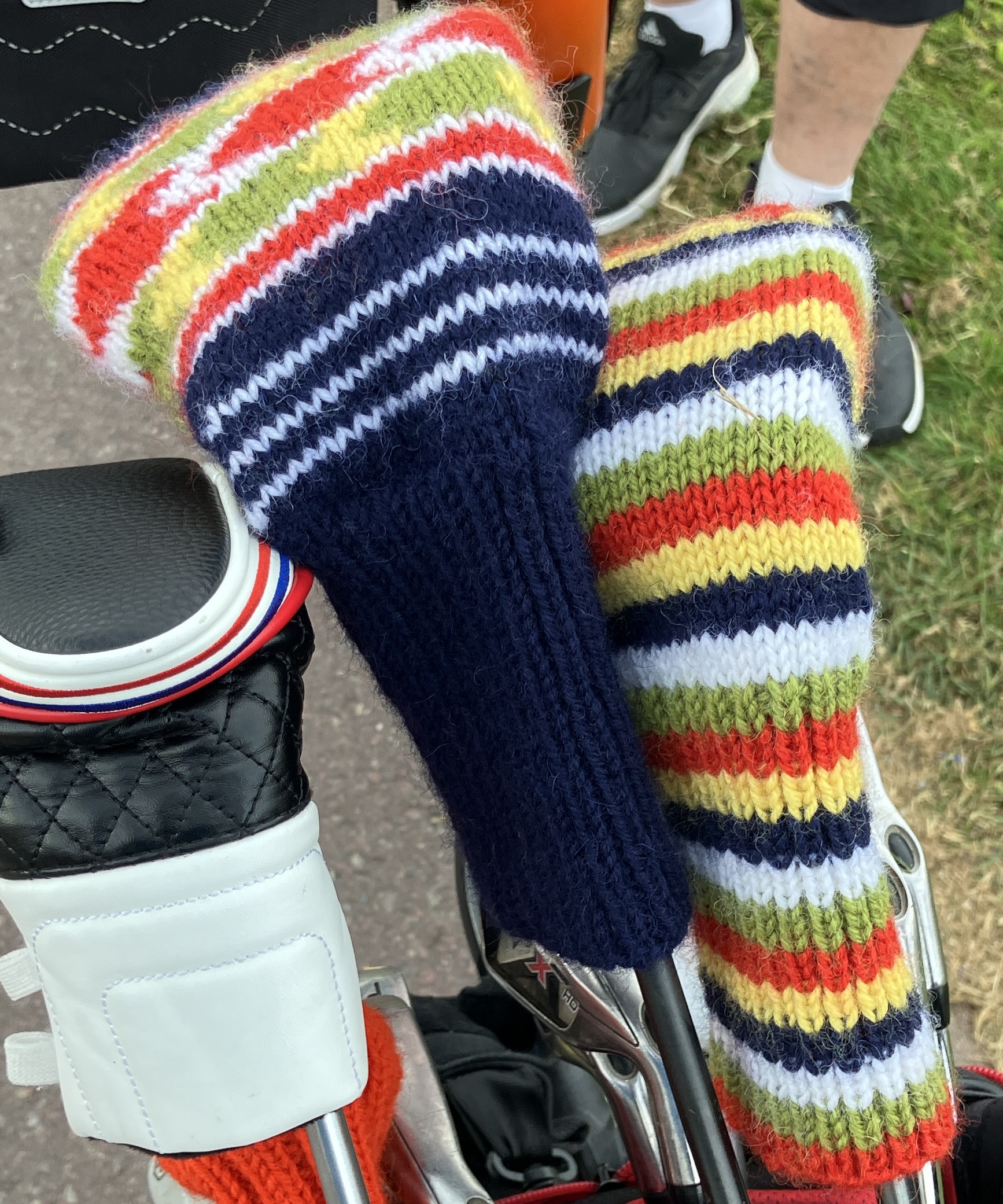 Det här måste vara de snyggaste headcovers som finns i Rättviks golfklubb, De ägs av Lars Arvidsson.