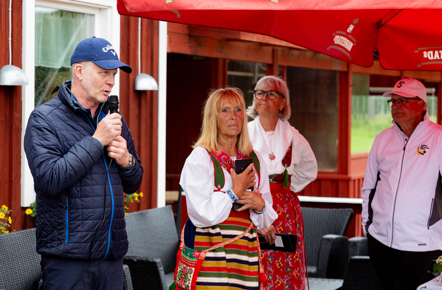 Lasse Sandström från Seniortouren H60 öser beröm över Rättviks Golfklubb. FOTO: GÖRAN ERLANDSSON