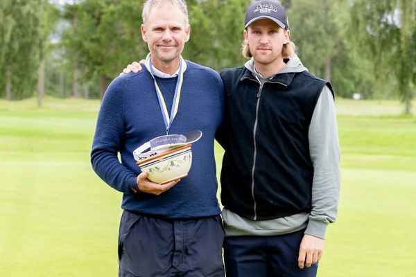 Far och son Magnus och William blev tvåa i SM