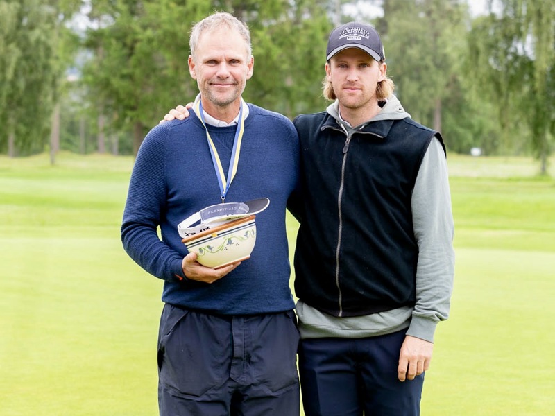 Far och son Magnus och William blev tvåa i SM