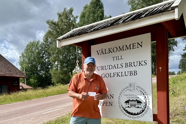 55+ spelade Furudals Bruks GK och var mycket imponerade av banan